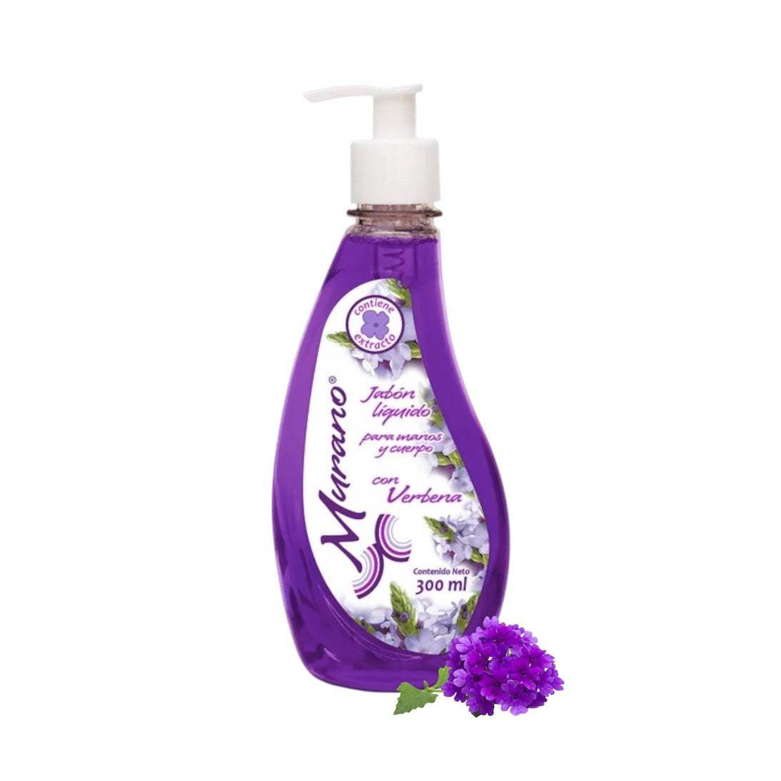 10 Botellas De Jabón Líquido Para Manos y Cuerpo Murano Verbena 300 ml - Farvisan