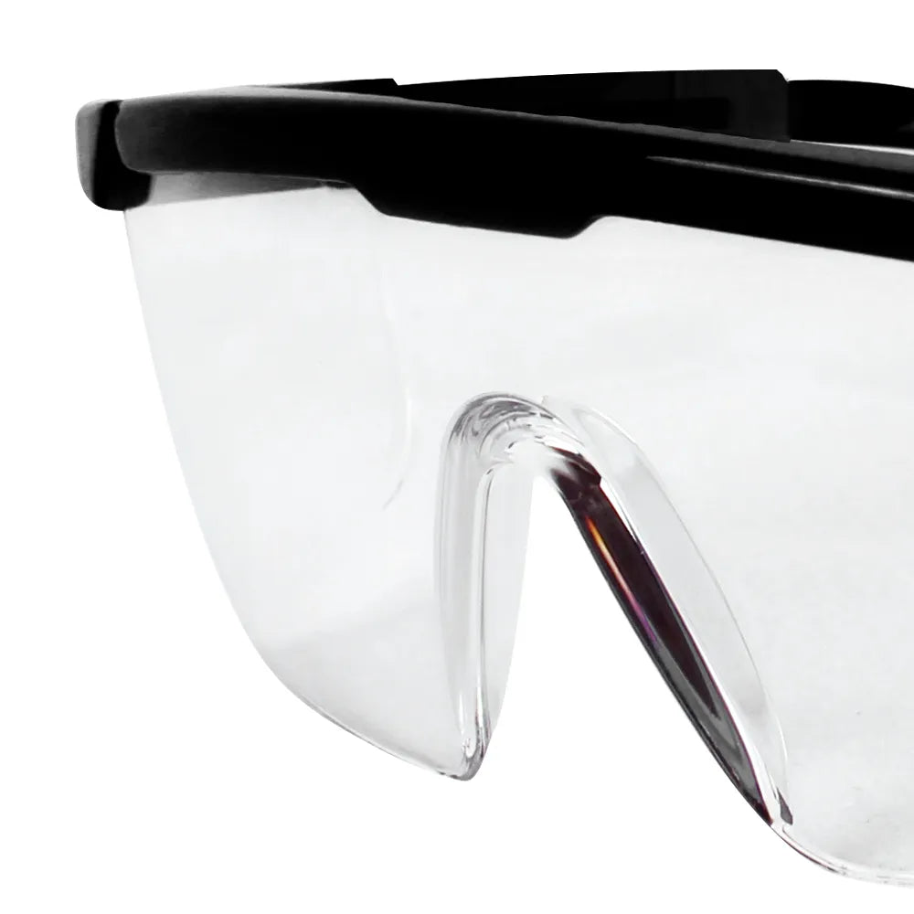 Lentes de Seguridad DermaCare AL-026-CL-BK con Mica Clara y Armazón Negro – Empaque 300 Piezas - Farvisan