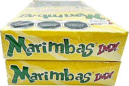 Caja con 32 Bolsas de Dulces Marimbas Picositas Sabor Cereza - Farvisan - Default Title