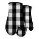 Pack 25 Pares de Guantes para Horno Cuadriculados Negro y Blanco – Algodón Doble Capa - Farvisan