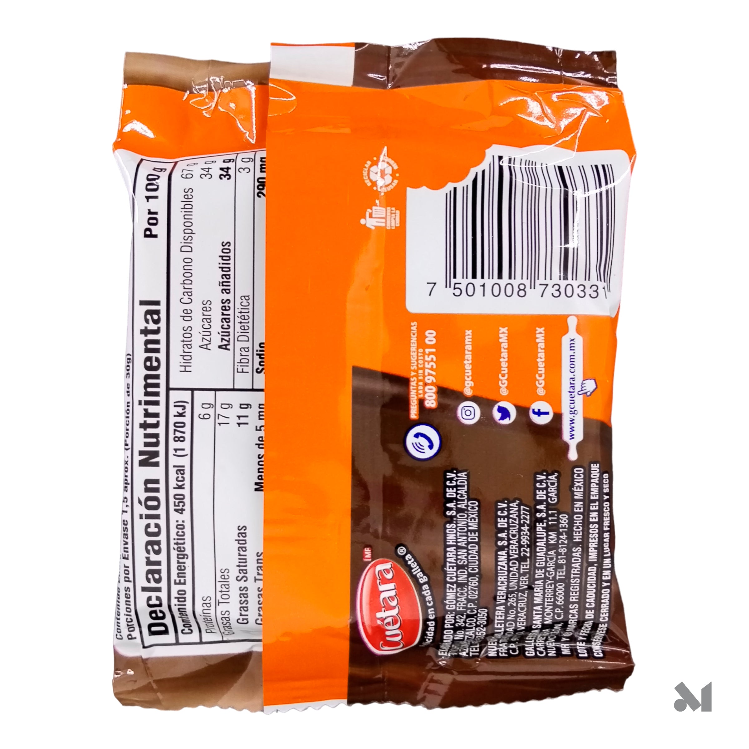 12 Paquetes Galletas Cuétara Hojaldradas Cajeta y Chocolate 360 g - Farvisan
