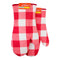 Pack 25 Pares de Guantes para Horno Cuadriculados Rojo y Blanco – Algodón Doble Capa - Farvisan