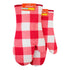 Pack 25 Pares de Guantes para Horno Cuadriculados Rojo y Blanco – Algodón Doble Capa - Farvisan