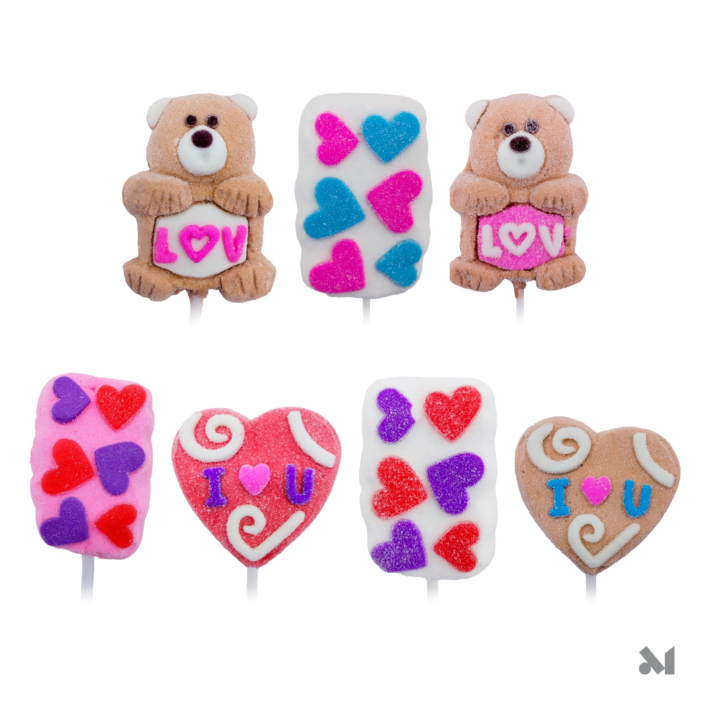 Paletas de Malvavisco Risa 14 De Febrero Caja Con 45 Piezas + 3 Despachadores - Farvisan - Default Title