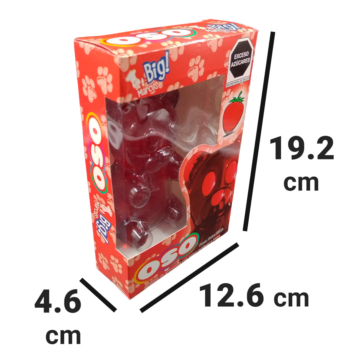 Caja con 20 Gomitas Gigantes Pandita – Sabores Surtidos: Fresa, Limón, Mora Azul y Piña - Farvisan