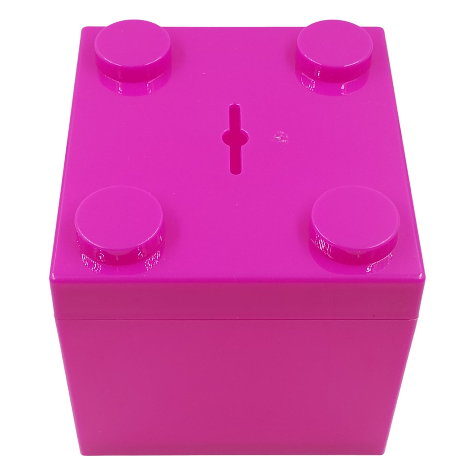 5 pzs Cubo Ensamblable Alcancía Color Rosa