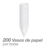 5000 Vasos Cono Venus 104R de Papel con Reborde - Farvisan