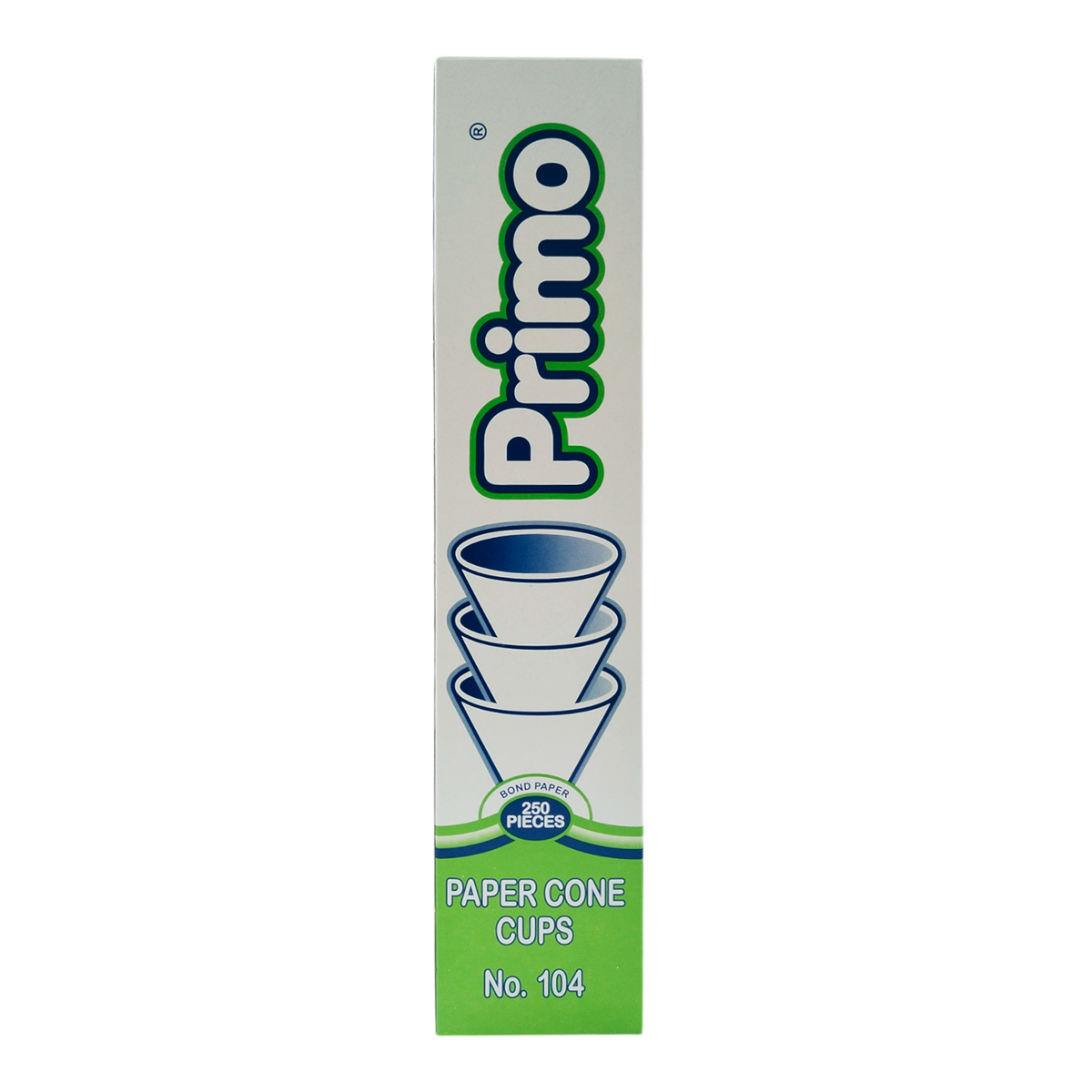 20 Paquetes Vaso Cono Primo No. 104 250 Piezas c/p - Farvisan