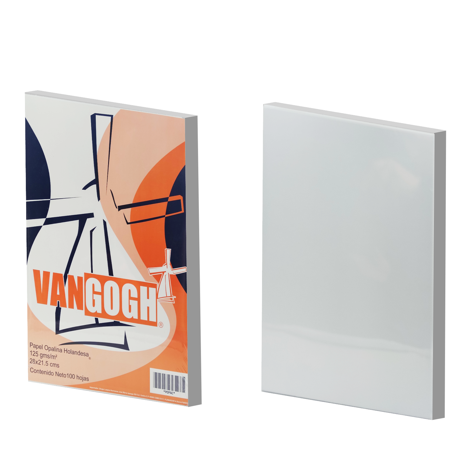 Caja con 40 Paquetes de Papel Opalina Carta Blanco 125g – 100 Hojas por Pack (Total 4,000 Hojas) - Farvisan