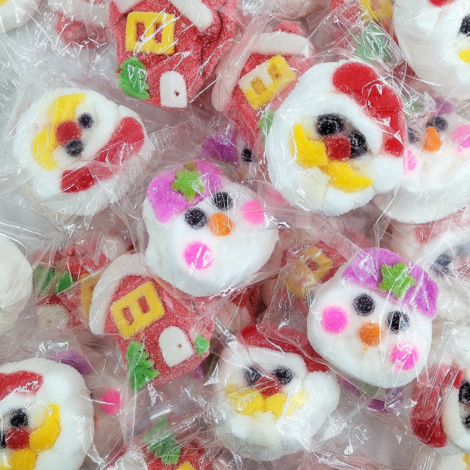 Malvavisco Navideño De Gomita Ácida Bote de 500 g Caja Con 16 Botes - Farvisan - Default Title