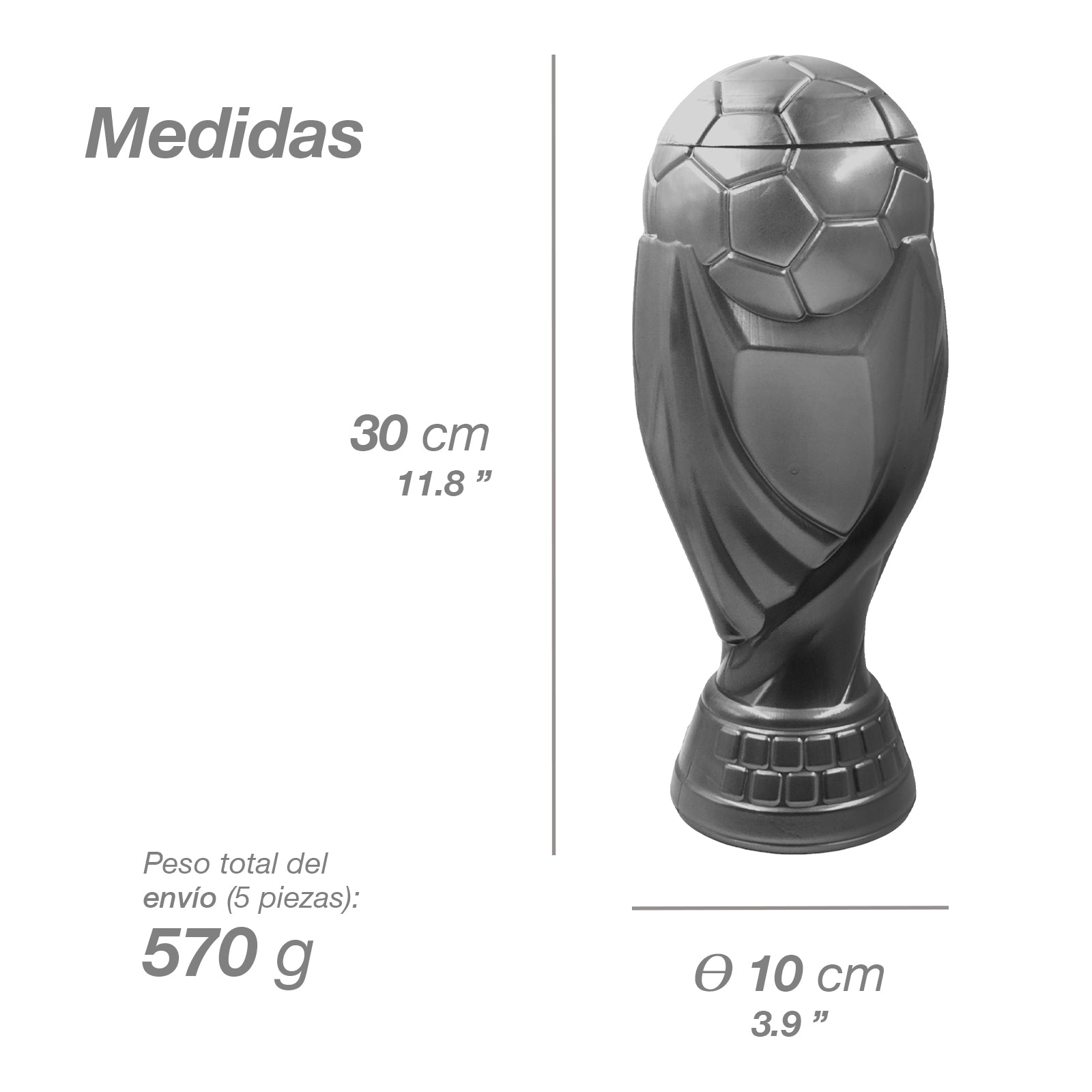 Colchón/Bolsa con 60 Copas del Mundo (Fútbol) – Vaso, Termo, Michelada y Alcancía, 1,600 ML - Farvisan