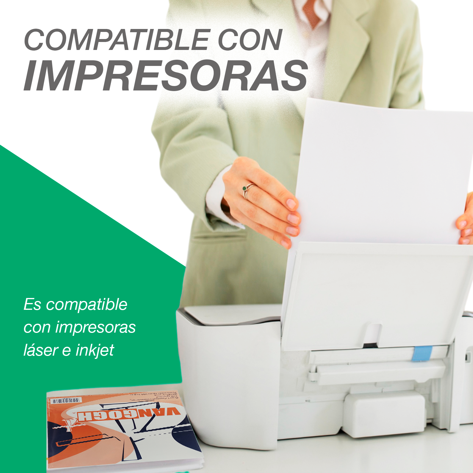 Caja con 40 Paquetes de Papel Opalina Carta Blanco 125g – 100 Hojas por Pack (Total 4,000 Hojas) - Farvisan