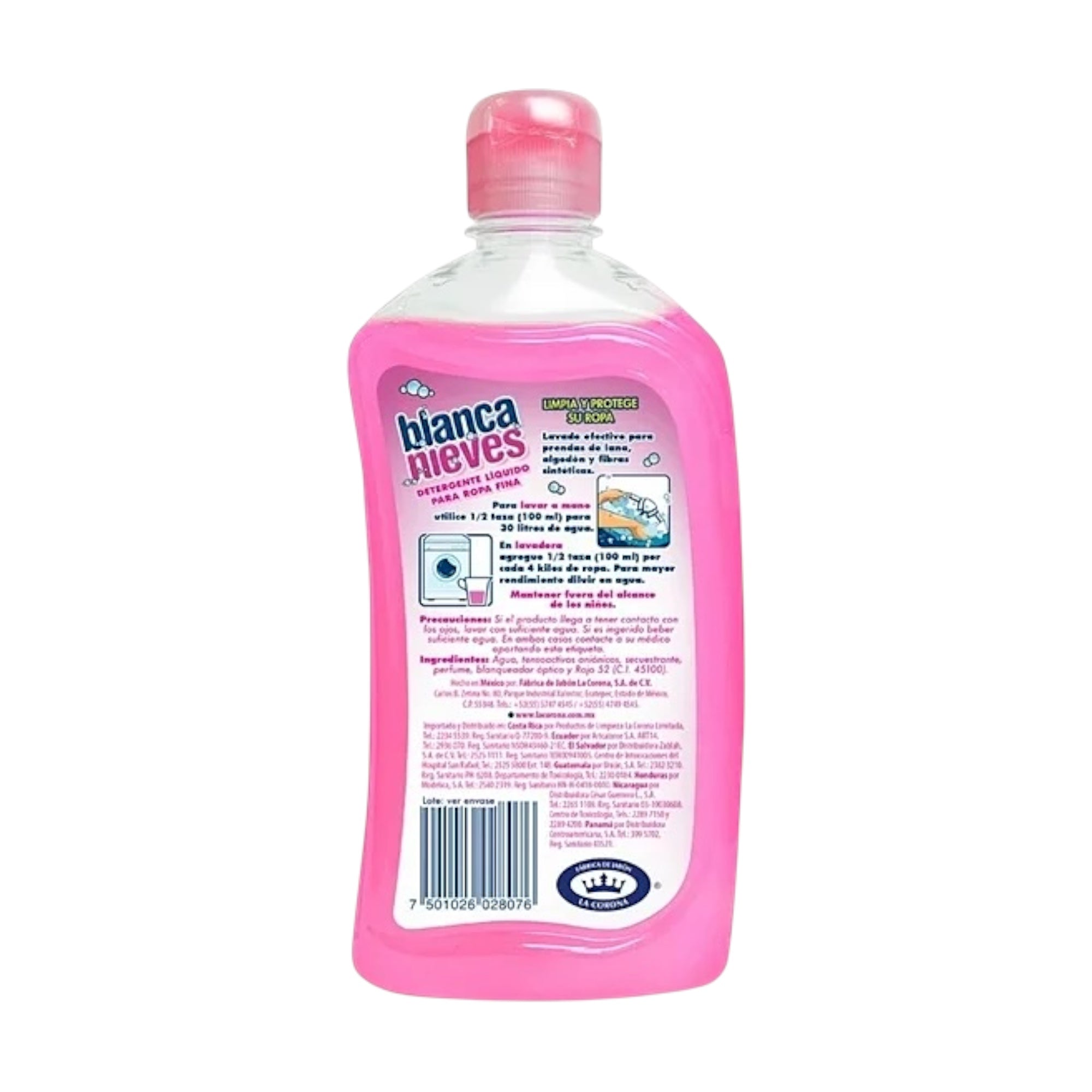 12 Botellas De Detergente Líquido Para Ropa Delicada Blanca Nieves 500 ml - Farvisan