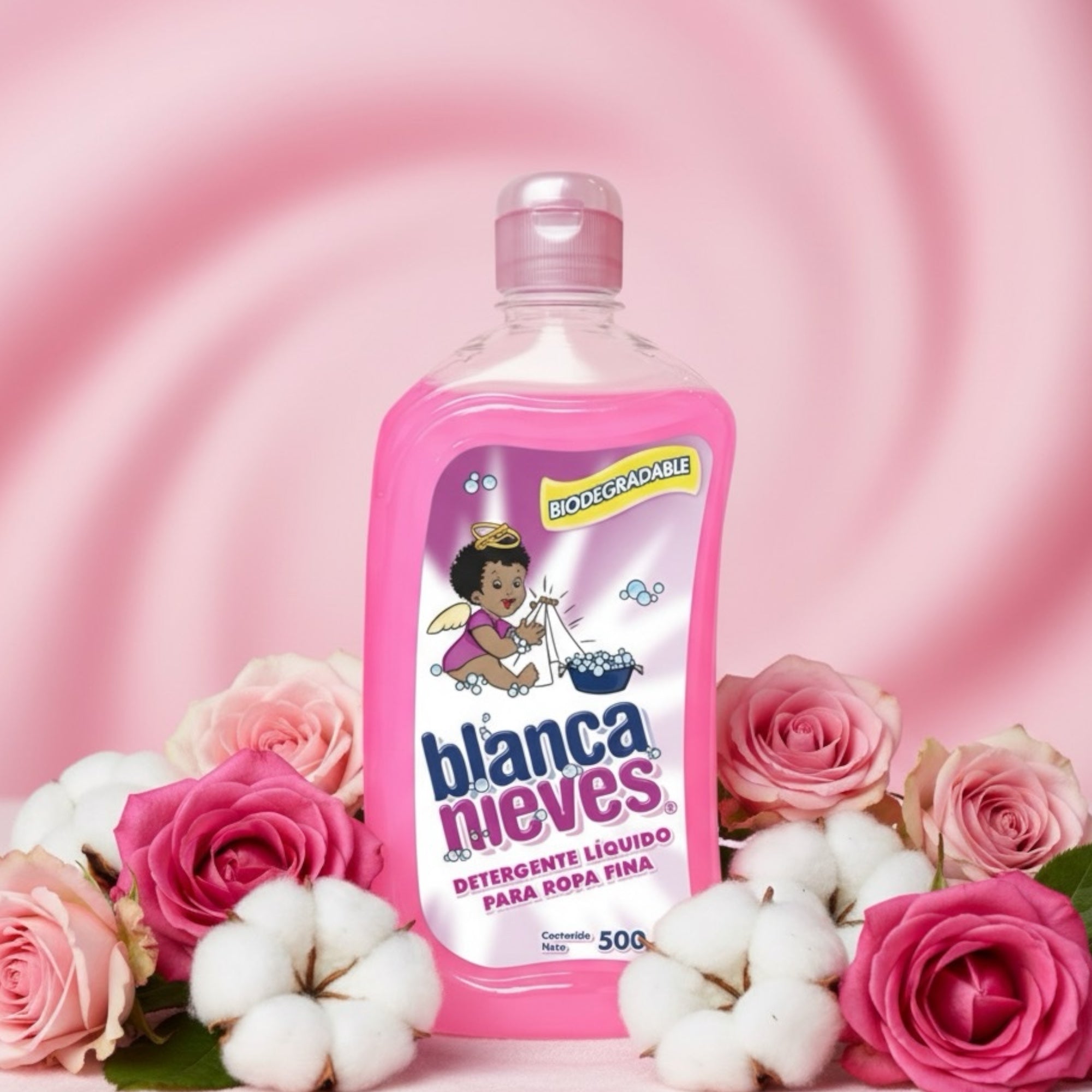 12 Botellas De Detergente Líquido Para Ropa Delicada Blanca Nieves 500 ml - Farvisan