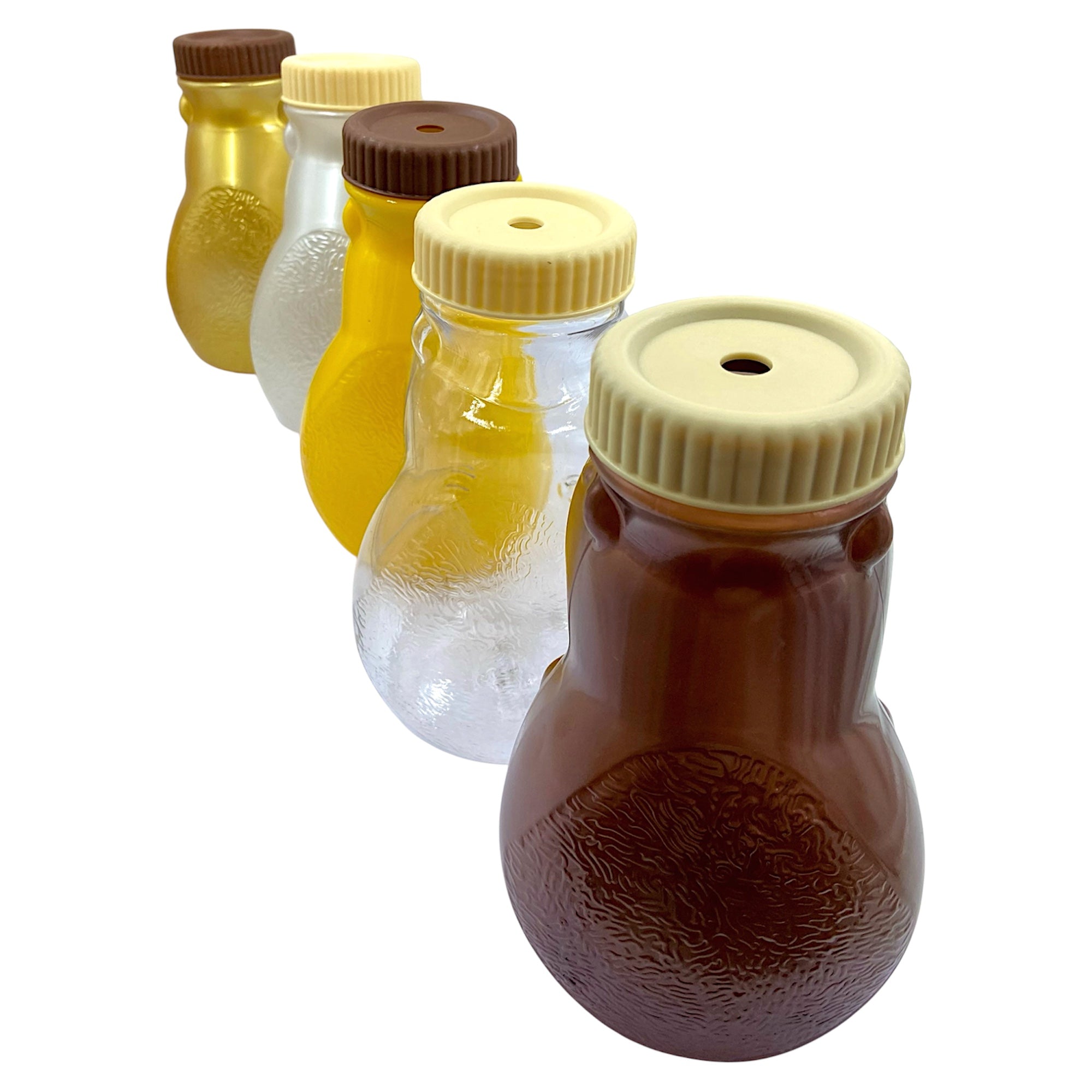 66 Vasos De Plástico Capibara 1 Litro con Popote - Farvisan