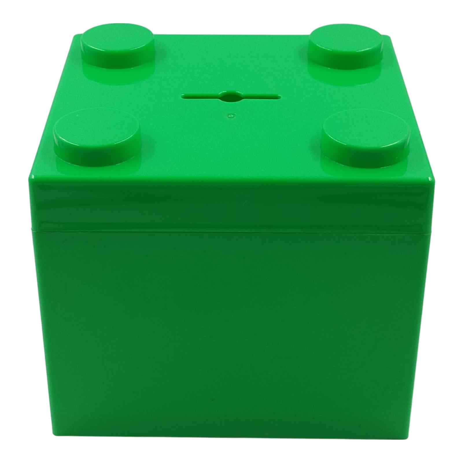 5pzs Cubo Alcancía Fiesta Infantil Alcancia Cubo Verde