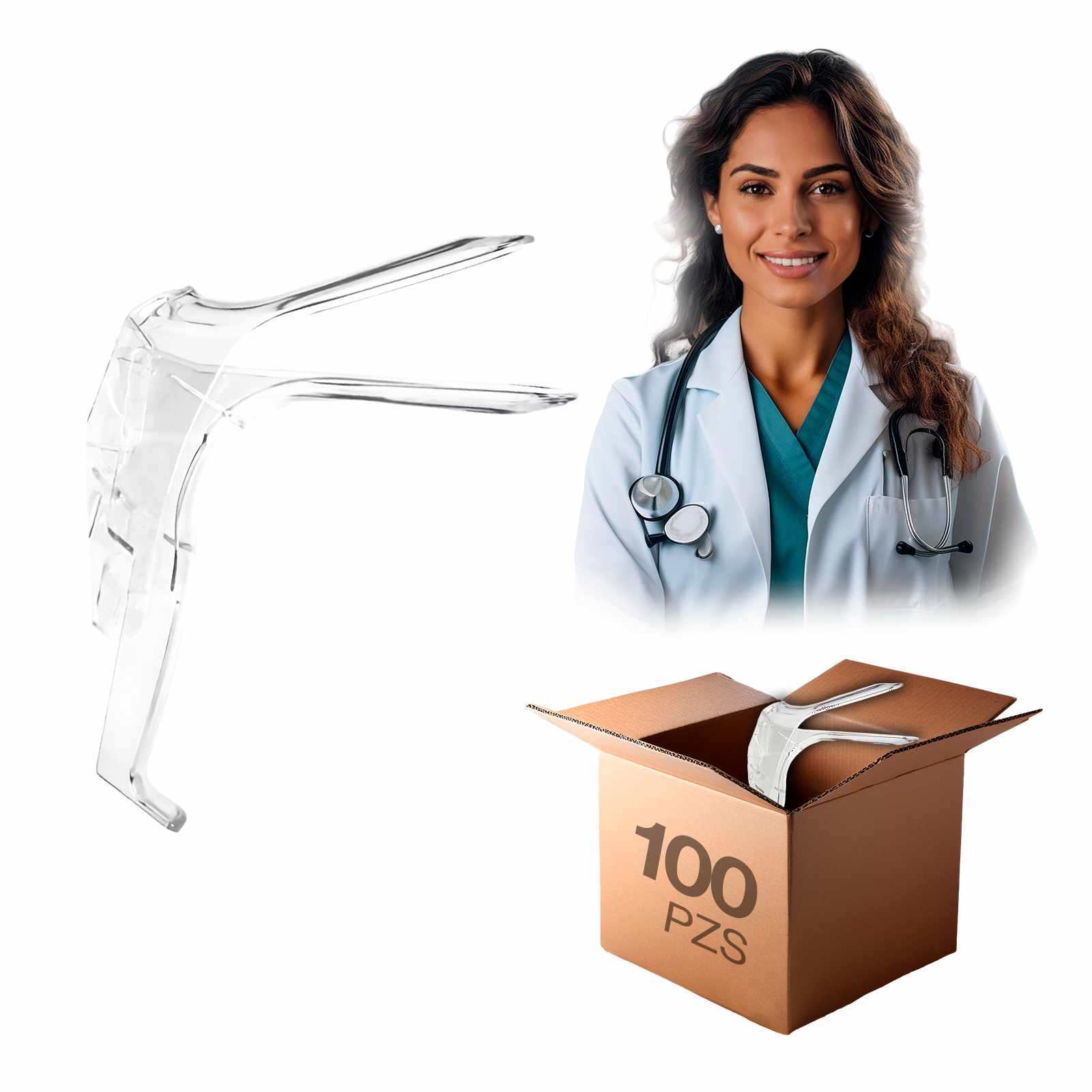 Espejo Vaginal Desechable Tzaly – Caja con 100 Piezas - Farvisan - Default Title