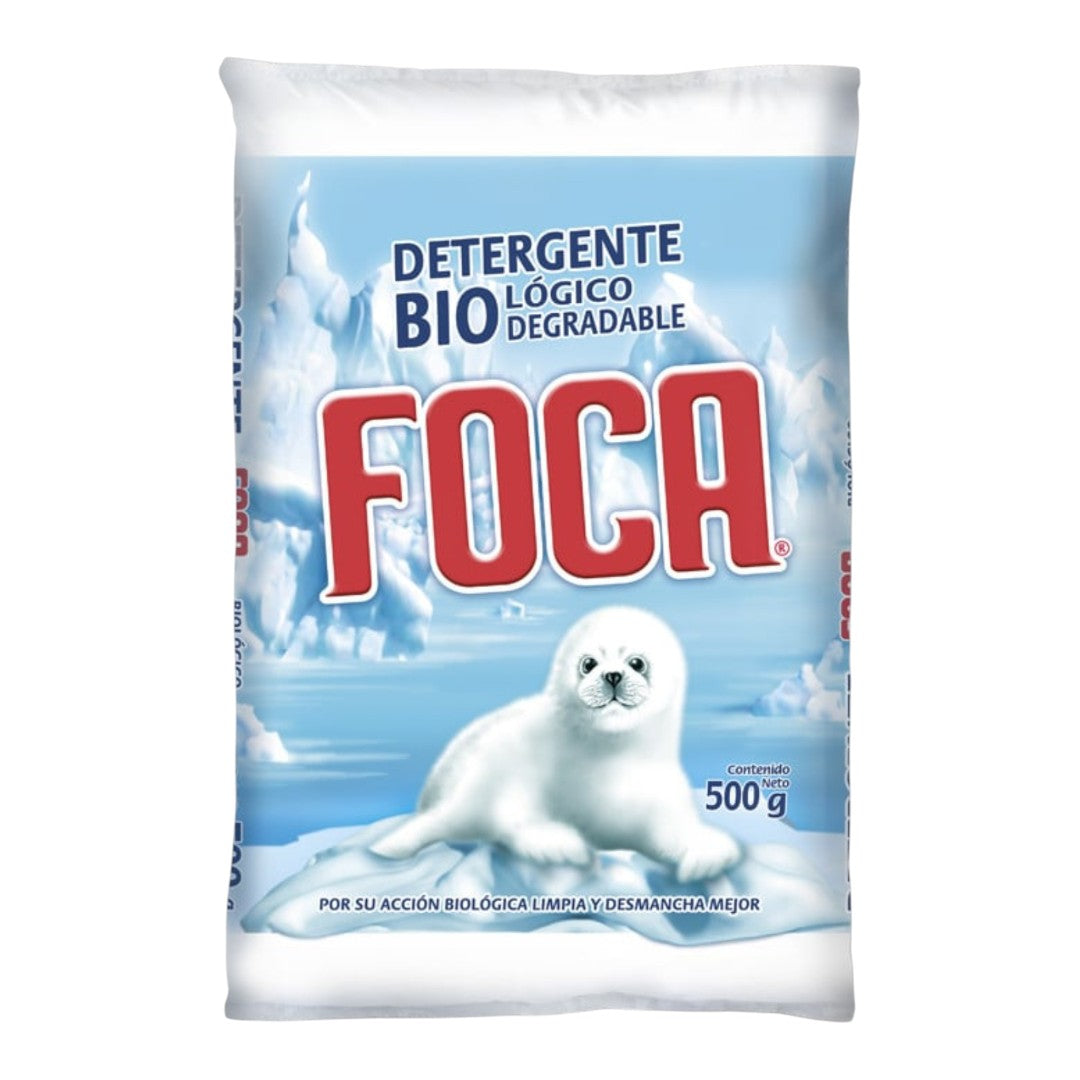 20 Bolsas De Detergente Biodegradable en Polvo Foca 500 g - Farvisan