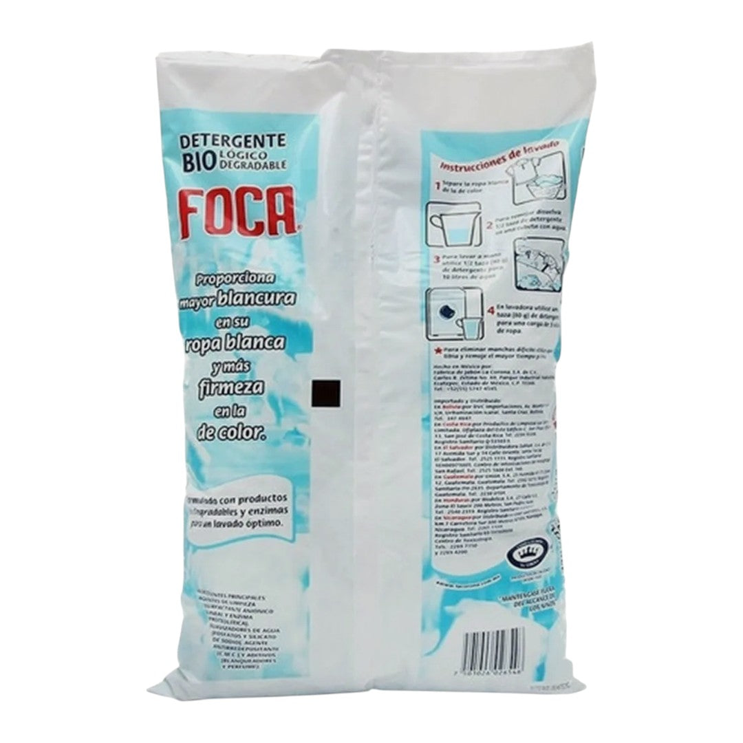 20 Bolsas De Detergente Biodegradable en Polvo Foca 500 g - Farvisan