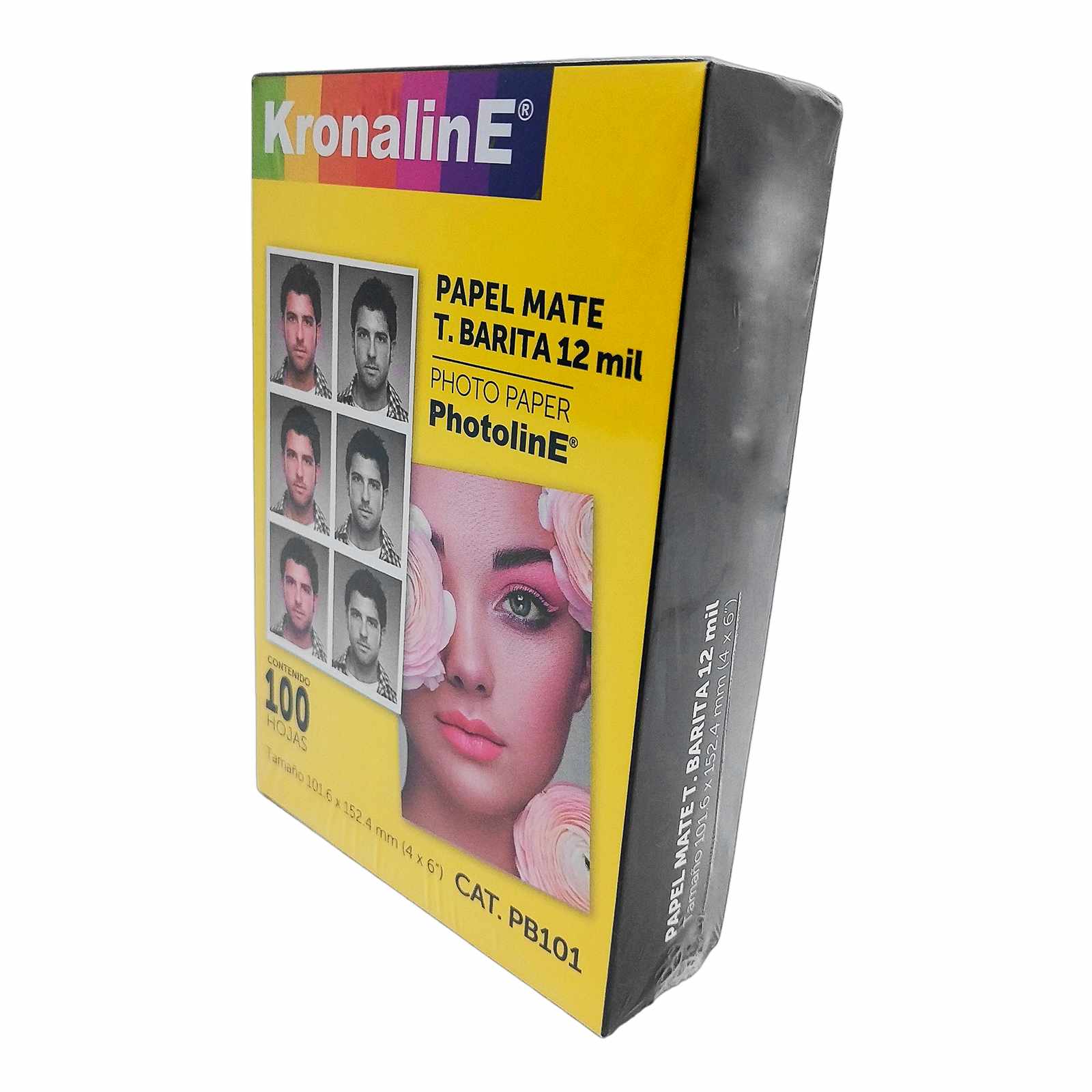Caja con 12 Paquetes de Papel Fotográfico Barita Mate 4x6" Kronaline – 100 Hojas c/u - Farvisan