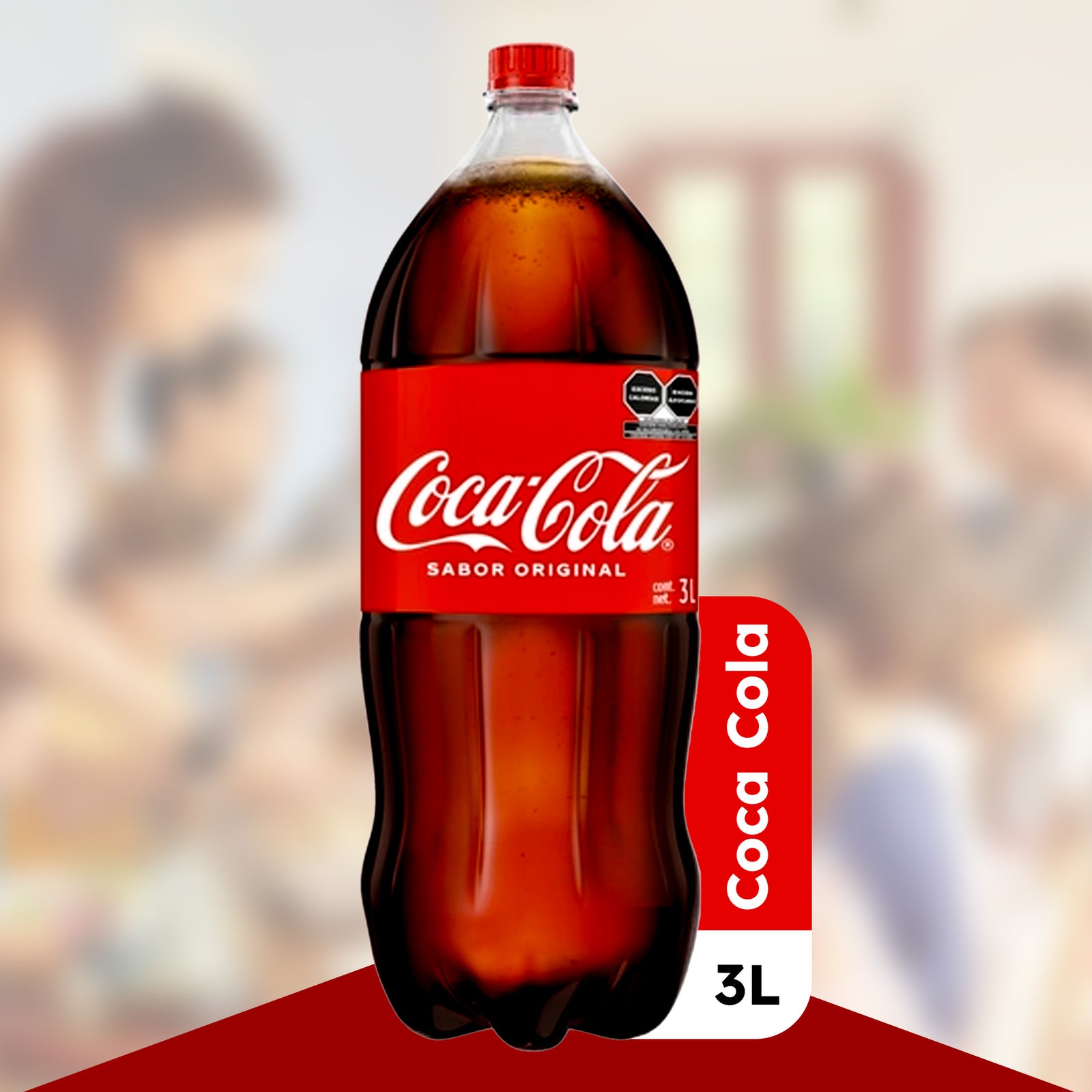 1 Botella de Coca-Cola Original 3 Litros - Farvisan