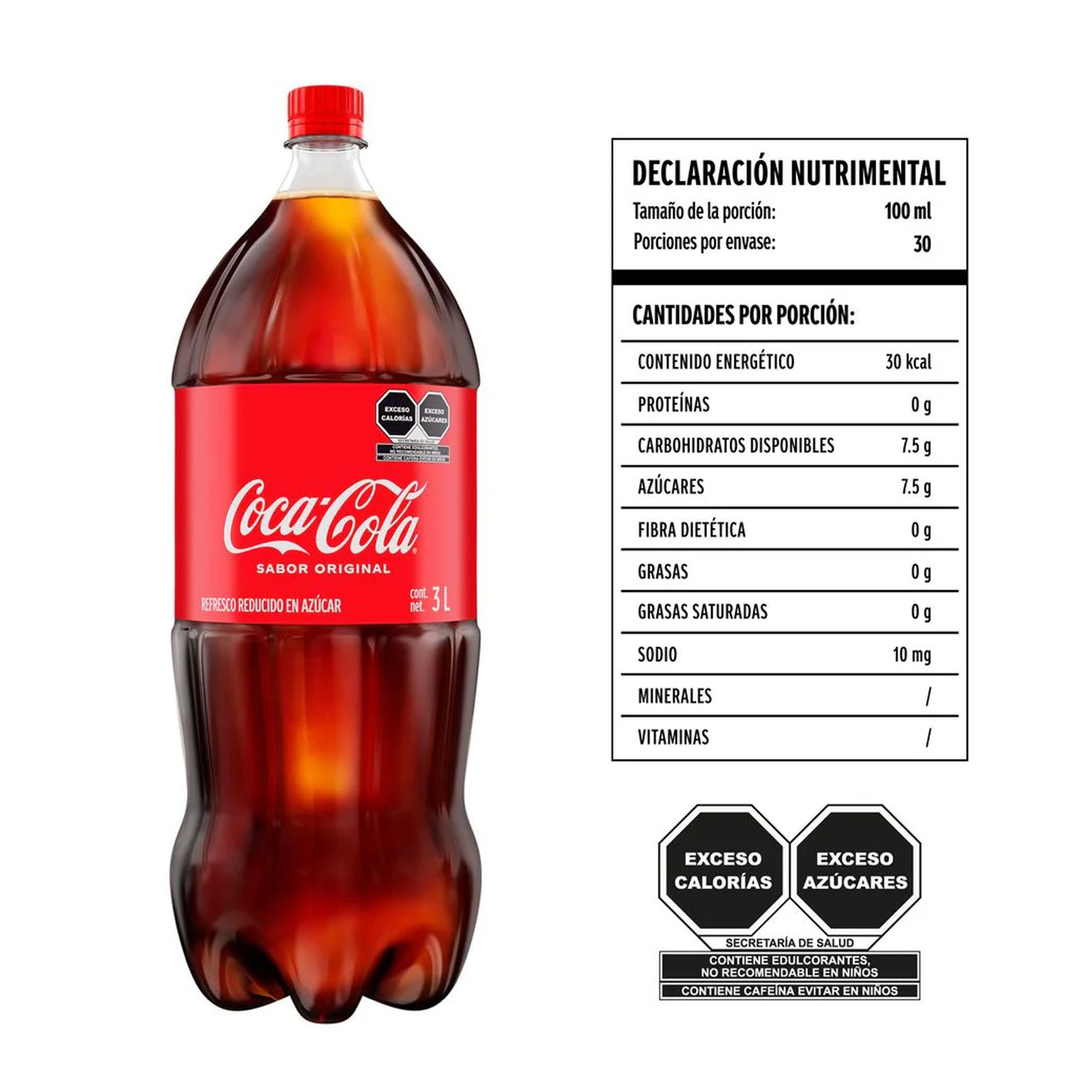 1 Botella de Coca-Cola Original 3 Litros - Farvisan