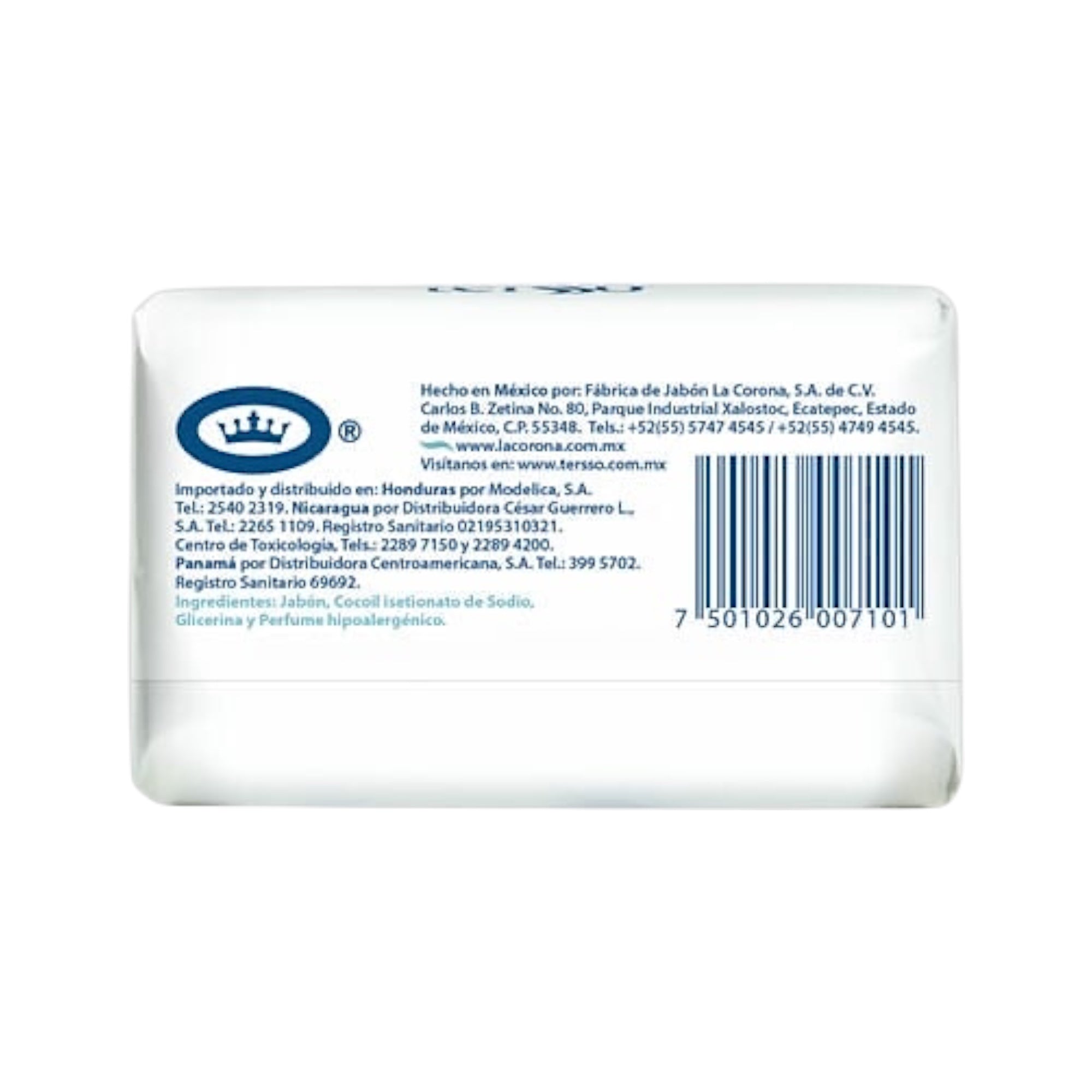 240 Barras Jabón Neutro Hipoalergénico Tersso 25 g - Farvisan