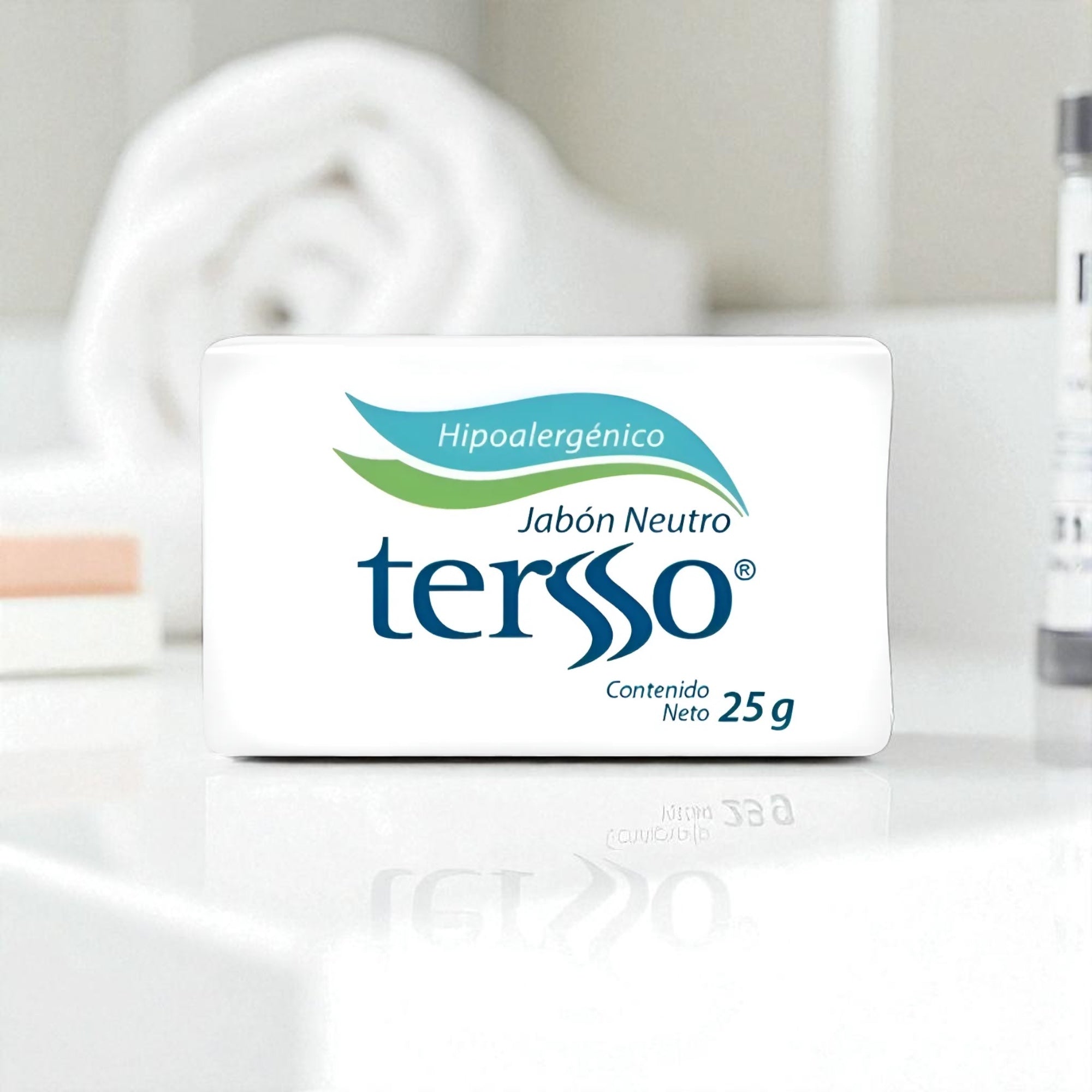 240 Barras Jabón Neutro Hipoalergénico Tersso 25 g - Farvisan