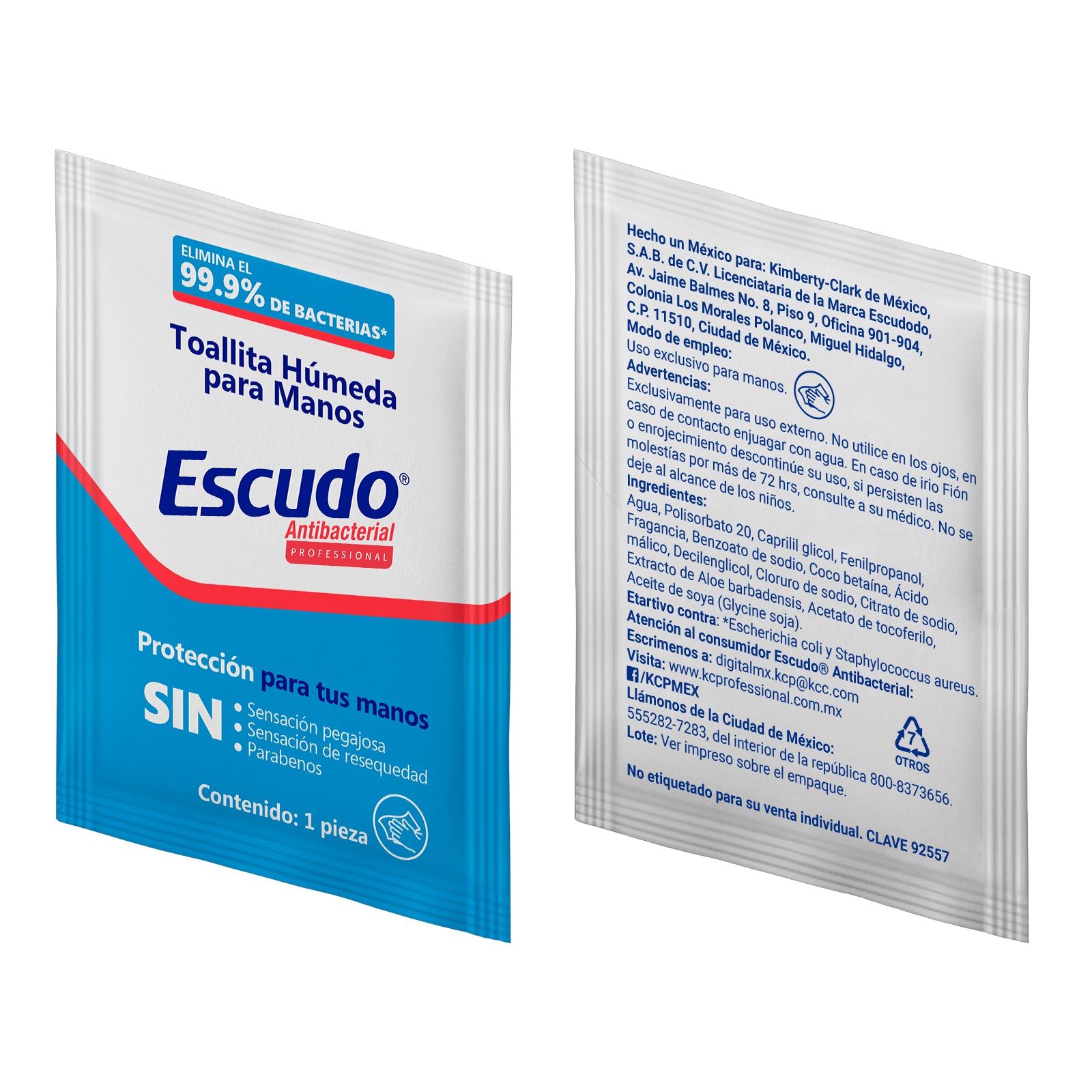 Toallitas Húmedas Desinfectantes Individuales Escudo Caja 200 Piezas -Farvisan -Default Title
