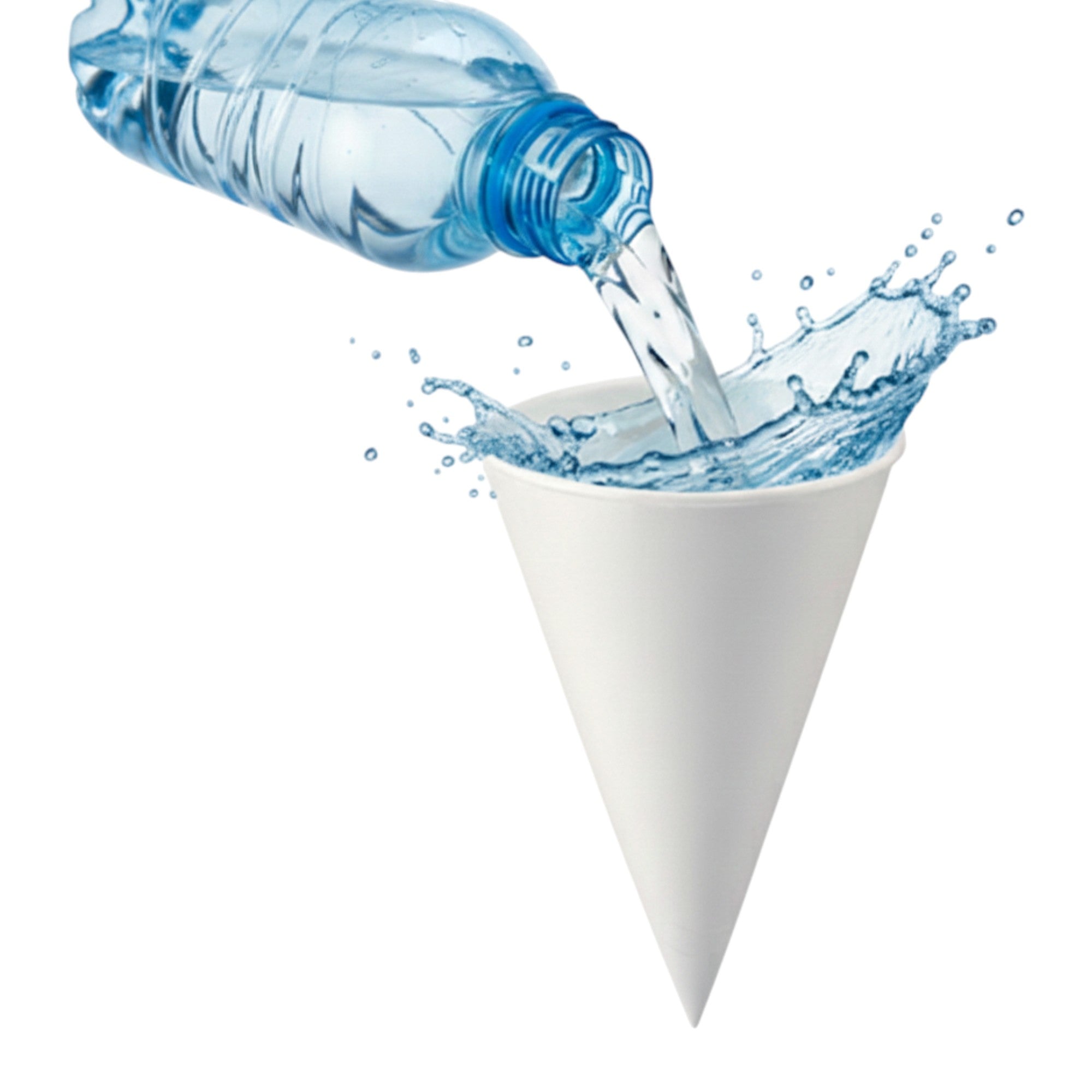 5000 Vasos Cono Venus 104R de Papel con Reborde - Farvisan