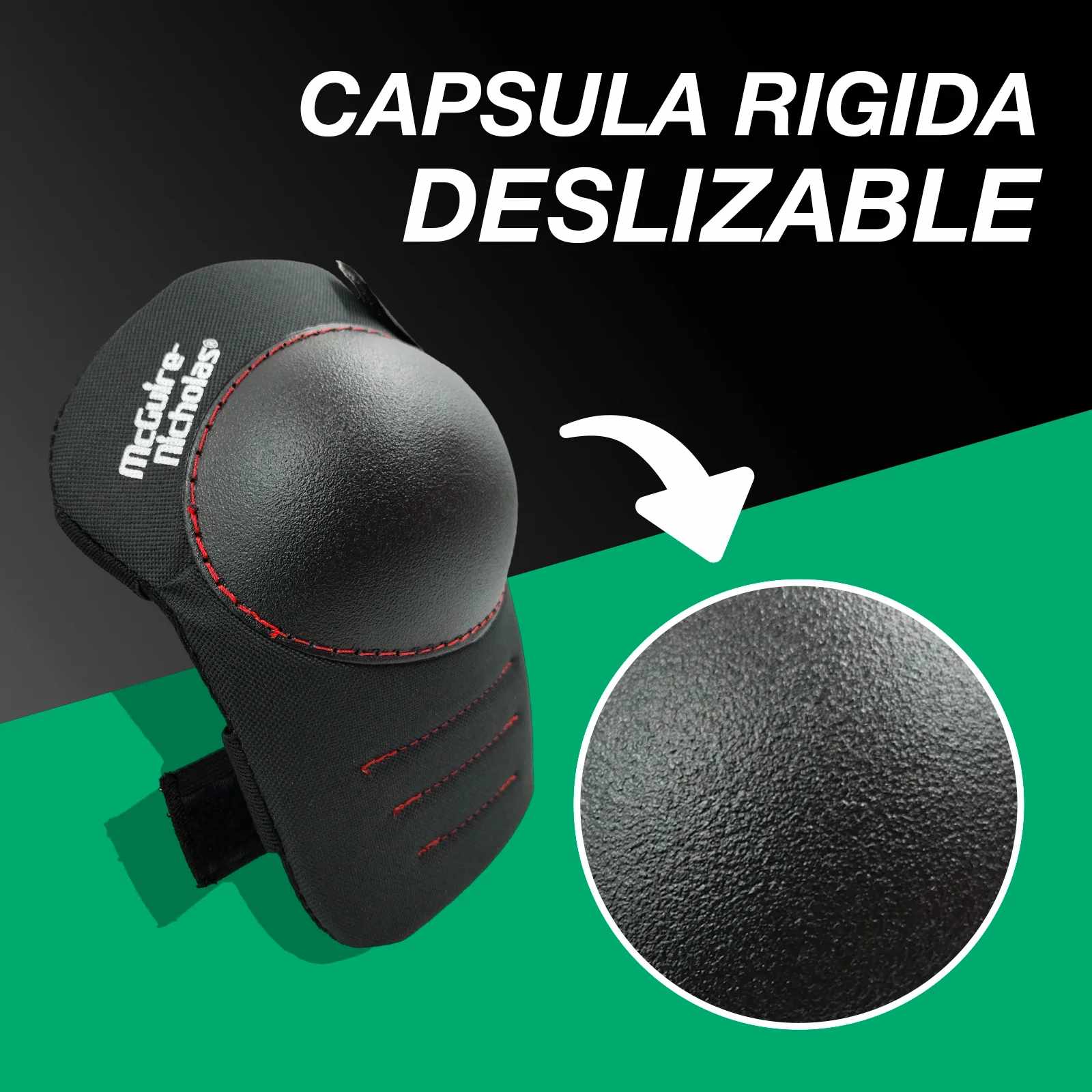 Rodilleras Protectoras McGuire-Nicholas DMX-343M Poliester y EVA con Cápsula Rígida – Caja 24 Pares - Farvisan
