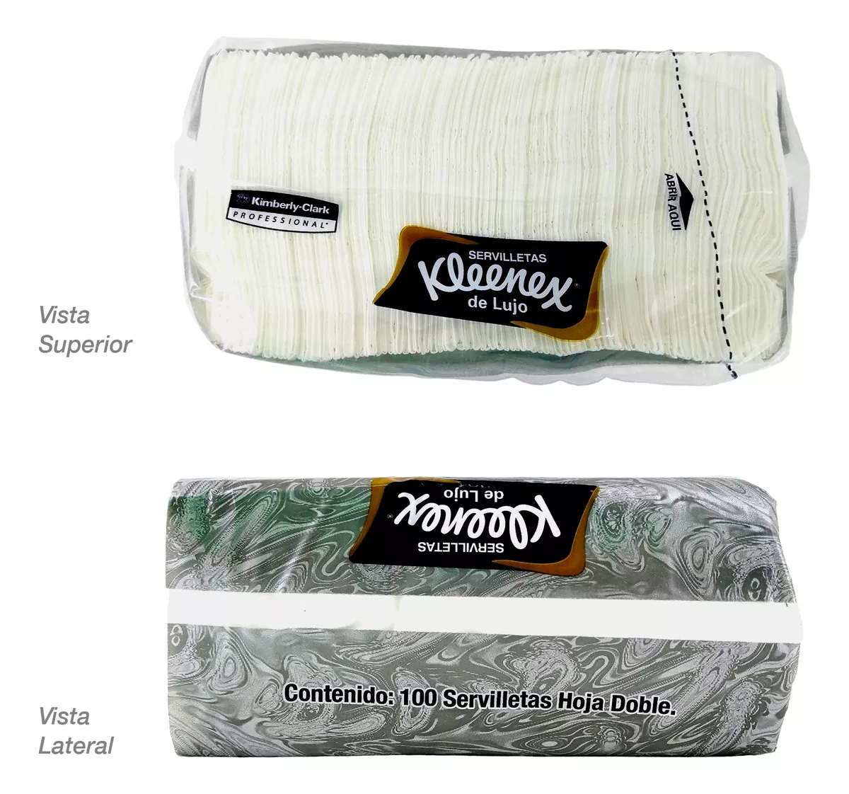Caja con 12 Paquetes de Servilletas Kleenex Lujo 100 Hojas Dobles - Farvisan - Default Title