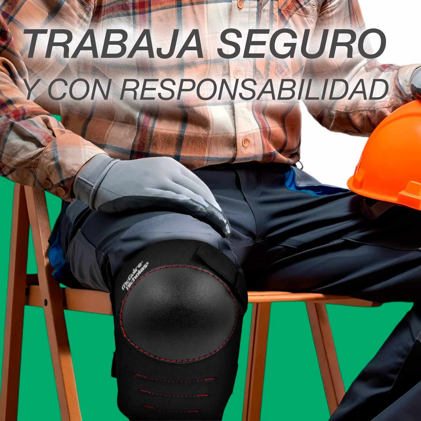 Rodilleras Protectoras McGuire-Nicholas DMX-343M Poliester y EVA con Cápsula Rígida – Caja 24 Pares - Farvisan