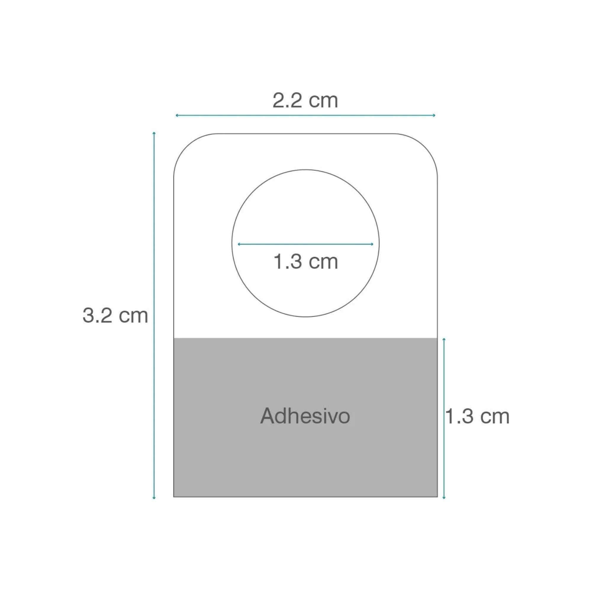 Percha Adhesiva Chica con Orificio Redondo Exhivit E-64 – 1 Millar - Farvisan