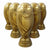 60 Pzs Vaso Alcancía Copa Mundial Dorado 1.6 Litros - Farvisan