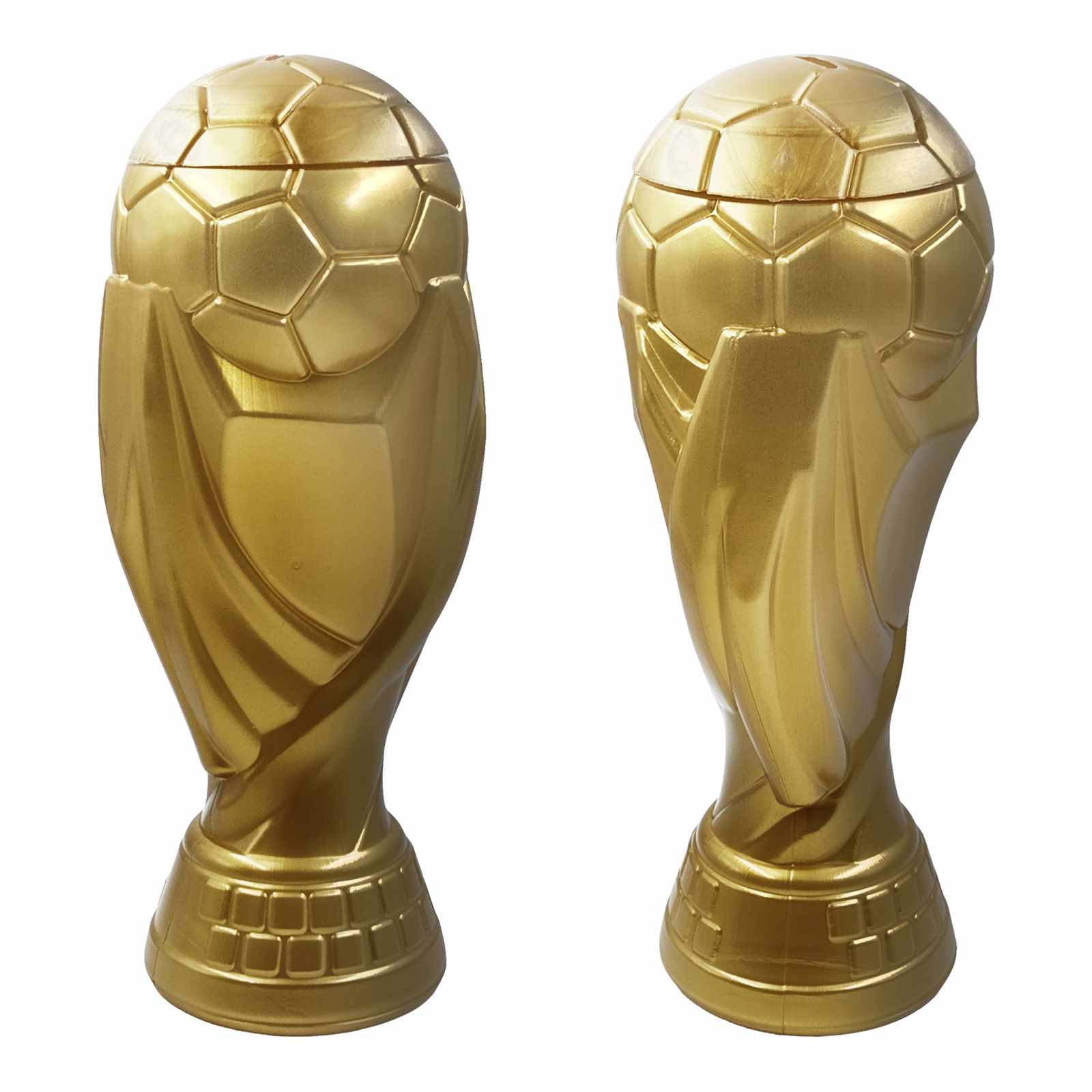 60 Pzs Vaso Alcancía Copa Mundial Dorado 1.6 Litros - Farvisan
