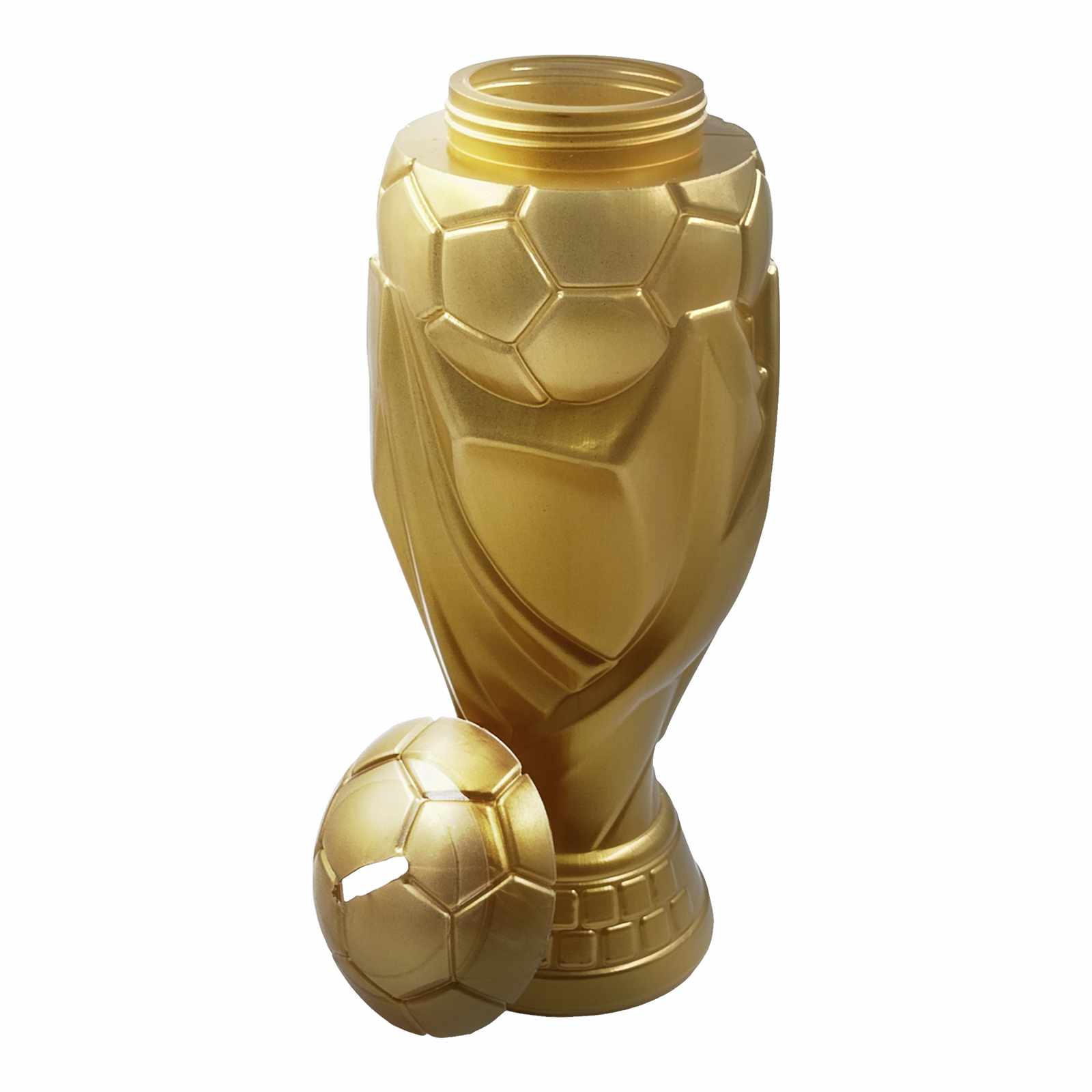 60 Pzs Vaso Alcancía Copa Mundial Dorado 1.6 Litros - Farvisan