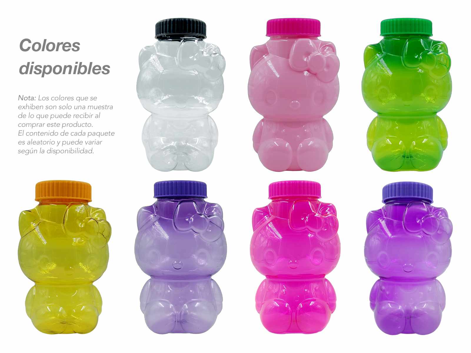 63 Vasos de Plastico Hello Kitty de 1 Litro para Kittychela - Mayoreo - Farvisan