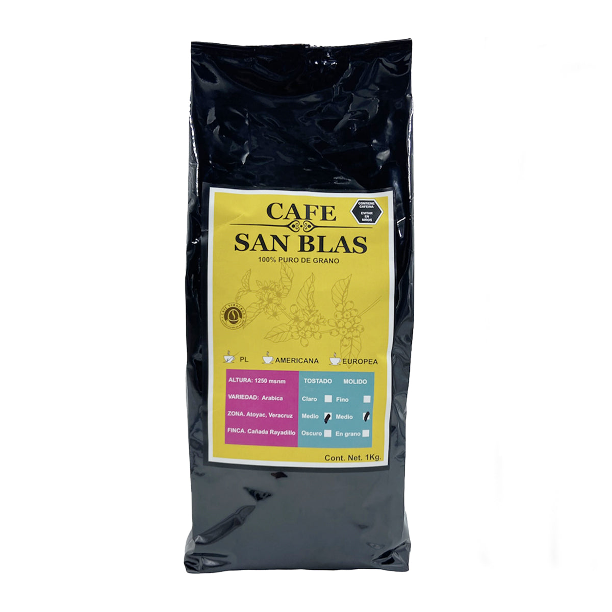 Café de grano o molido San Blas 1 kg - Farvisan - Molido